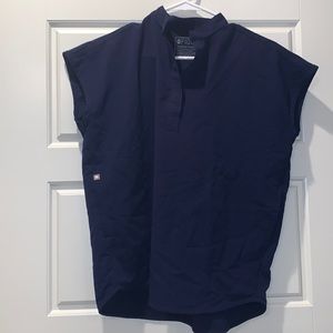 Figs navy blue scrub top